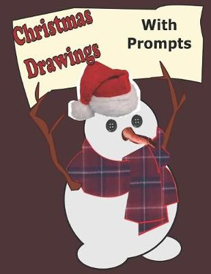 Book cover for Christmas Drawings with Prompts
