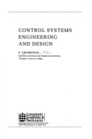 Cover of Control Systems Engineering and Design