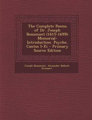 Book cover for The Complete Poems of Dr. Joseph Beaumont (1615-1699)