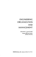 Book cover for Engineering Organization and Management