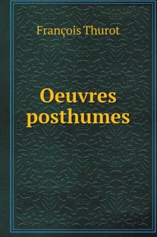 Cover of Oeuvres posthumes