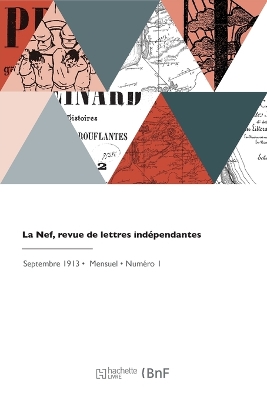 Book cover for La Nef, revue de lettres indépendantes