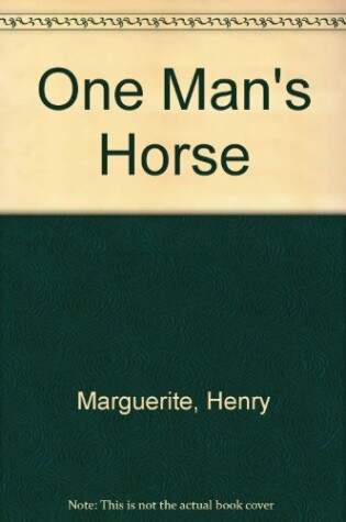 Cover of One Man's Horse