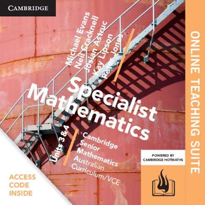 Book cover for CSM VCE Specialist Mathematics Units 3 and 4 Online Teaching Suite (Card)