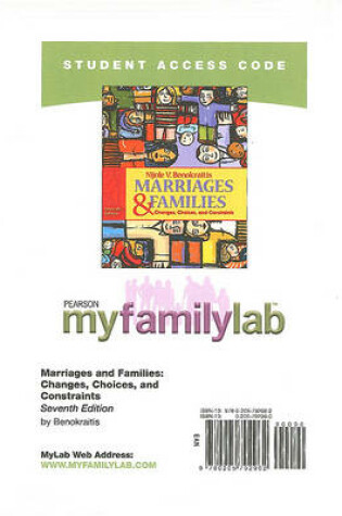 Cover of MyLab Sociology  -- Standalone Access Card -- for Marriages and Families