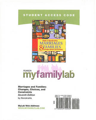 Book cover for MyLab Sociology  -- Standalone Access Card -- for Marriages and Families