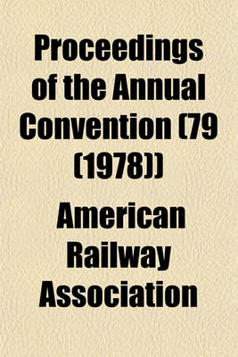 Book cover for Proceedings of the Annual Convention (79 (1978))