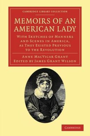 Cover of Memoirs of an American Lady