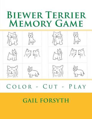 Book cover for Biewer Terrier Memory Game