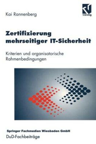 Cover of Zertifizierung Mehrseitiger It-Sicherheit