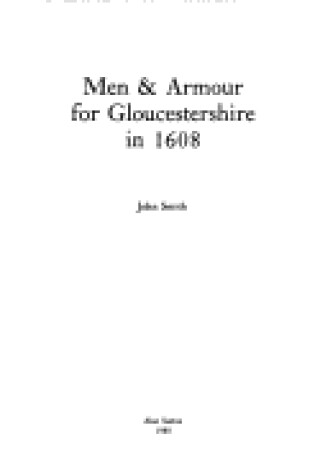 Cover of Men and Armour for Gloucestershire in 1608