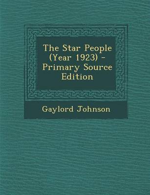 Book cover for The Star People (Year 1923)