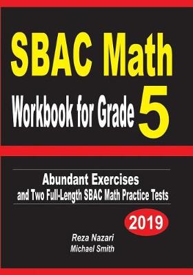 Book cover for SBAC Math Workbook for Grade 5