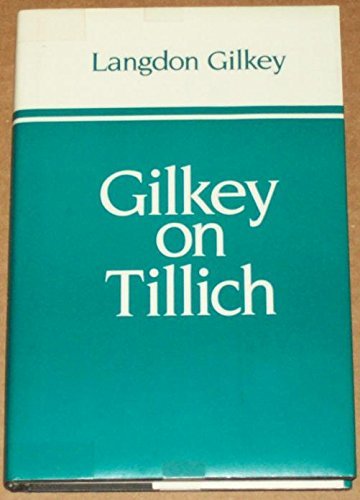 Book cover for Gilkey on Tillich