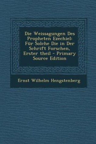 Cover of Die Weissagungen Des Propheten Ezechiel