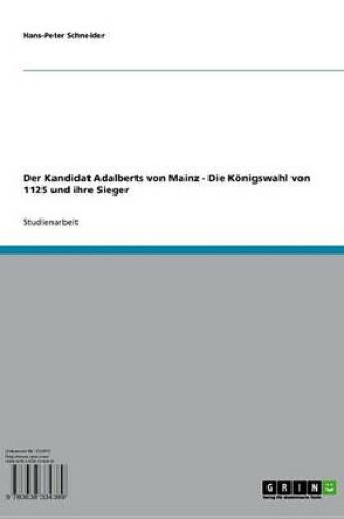 Cover of Der Kandidat Adalberts Von Mainz