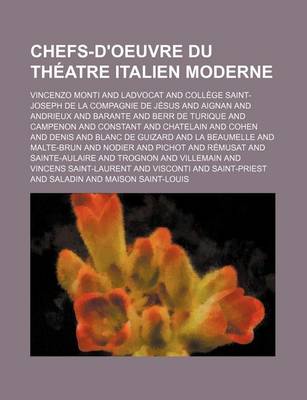 Book cover for Chefs-D'Oeuvre Du Theatre Italien Moderne