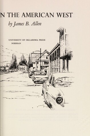 Cover of Company Town in the American West