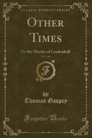 Cover of Other Times, Vol. 1 of 3