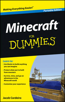 Book cover for Minecraft for Dummies, Portable Edition