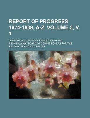 Book cover for Report of Progress 1874-1889, A-Z. Volume 3, V. 1