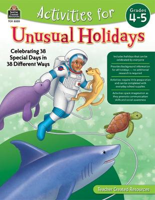 Book cover for Activities for Unusual Holidays: Celebrating 38 Special Days in 38 Different Ways (Gr. 4-5)