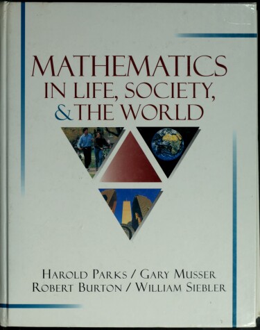 Book cover for Mathematics in Life, Society, and the World