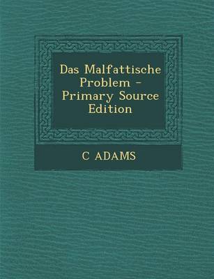 Book cover for Das Malfattische Problem