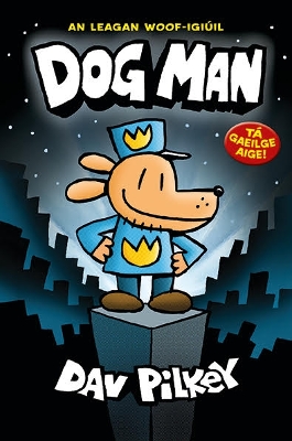 Book cover for Dogman in Irish (as Gaeilge)