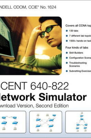 Cover of CCENT 640-822 Network Simulator, Site License Edition