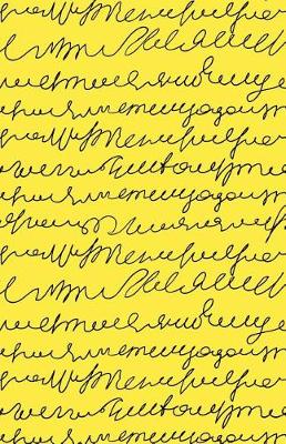 Cover of Journal Notebook Scribbly Writing Black and Yellow