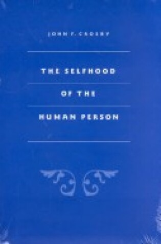 Cover of The Selfhood of the Human Person
