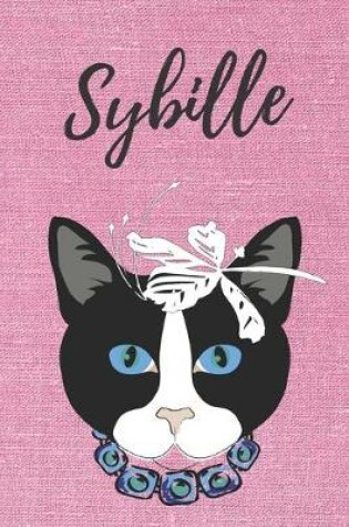 Cover of personalisiertes Geschenke Notizbuch Katze / Malbuch / Kritzelbuch / Tagebuch / Journal / DIN A5 / Geschenk Sybille