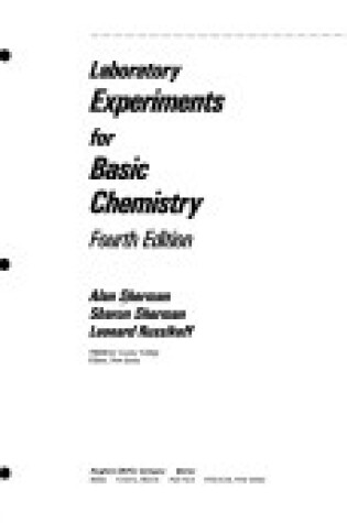 Cover of Laboratory Experiments for Basic Concepts of Chemistry