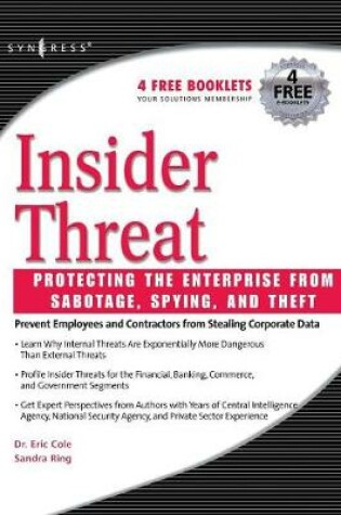 Cover of Insider Threat: Protecting the Enterprise from Sabotage, Spying, and Theft