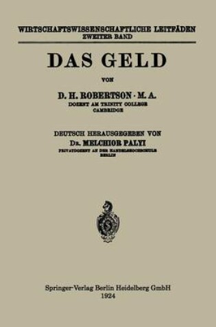 Cover of Das Geld