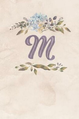 Cover of Vintage Floral Monogram Journal - M