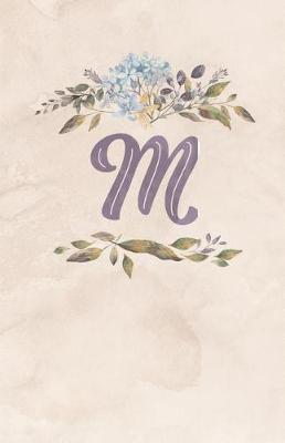Book cover for Vintage Floral Monogram Journal - M