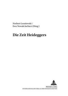 Cover of Die Zeit Heideggers