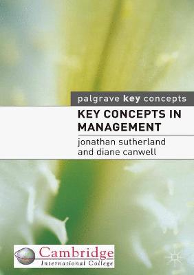 Book cover for Key Concepts in Management