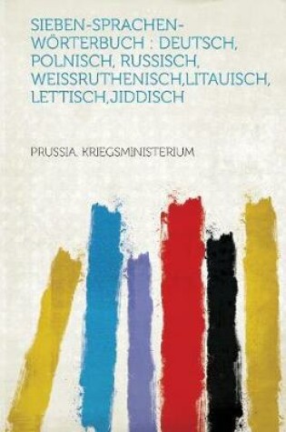 Cover of Sieben-Sprachen-Woerterbuch