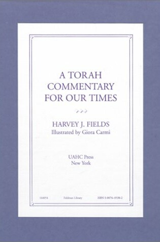 Cover of A Torah Commentary for Our Times Boxed Set