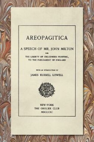 Cover of Areopagitica [1890]