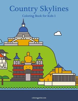 Book cover for Country Skylines Coloring Book for Kids