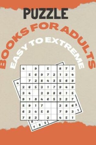 Cover of puzzle books for adults easy to extreme