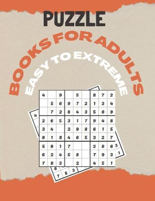 Book cover for puzzle books for adults easy to extreme