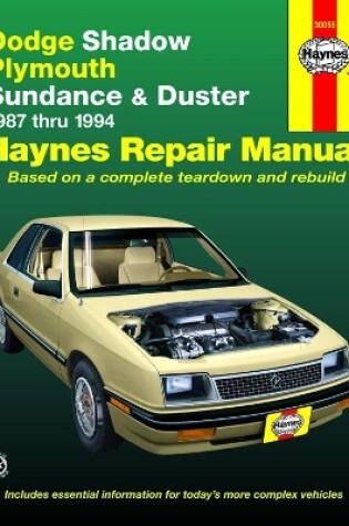 Cover of Dodge Shadow, Plymouth Sundance & Duster (1987-1994) Haynes Repair Manual (USA)