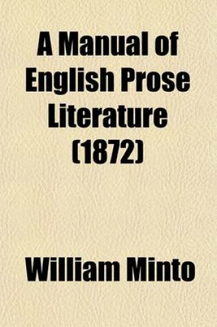 Cover of A Manual of English Prose Literature