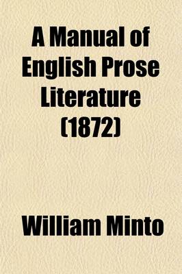 Book cover for A Manual of English Prose Literature