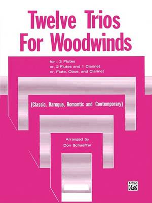 Book cover for Twelve Trios for Woodwinds